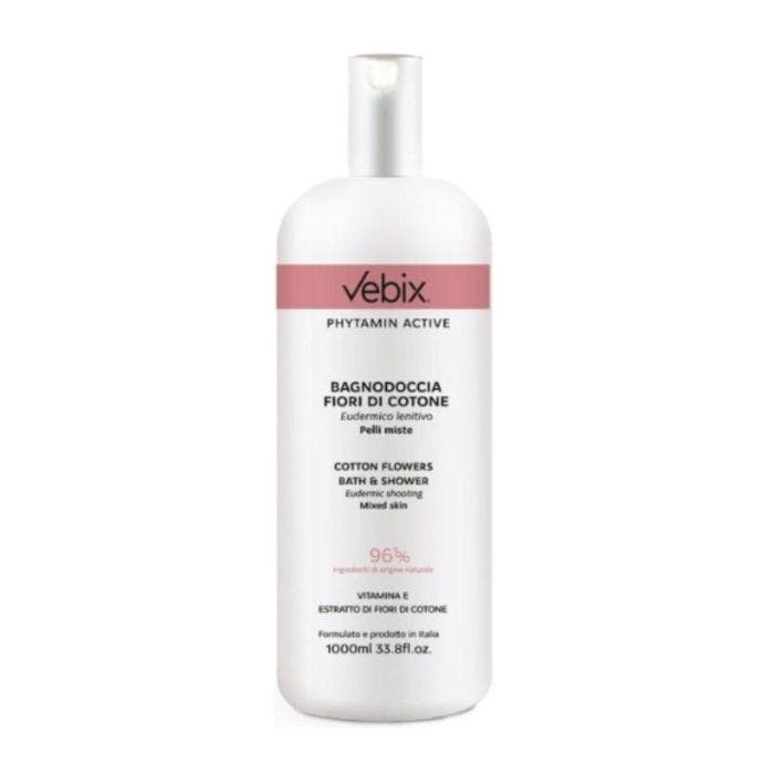 Vebix Phytamin Active Bagnodoccia Fiori di Cotone 1000 ml-0