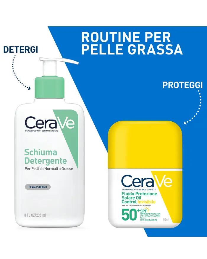 Cerave Fluido Protezione Solare Oil Control Invisibile 50ml SPF50+