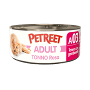 Petreet Adult Tonno Rosa Con Gamberetti Per Gatti Lattina 70g-1