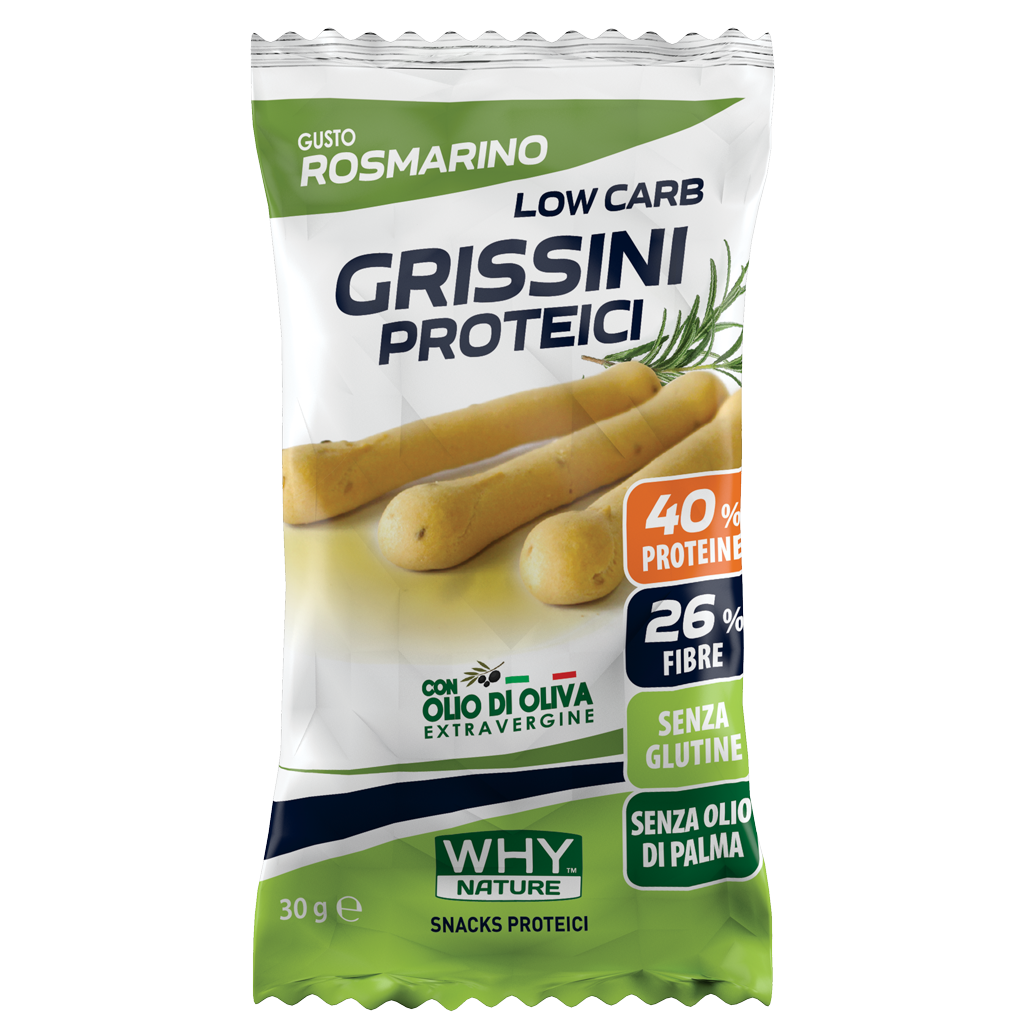 Why Nature Grissini Proteici Rosmarino 30g  - 3