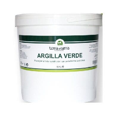 Argilla Verde Defaticante/Refrigerante Pasta Per Equini Secchiello 10kg-2