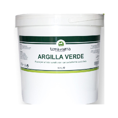 Argilla Verde Defaticante/Refrigerante Pasta Per Equini Secchiello 10kg-1