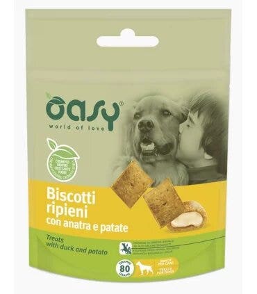 Oasy Snack Cane Biscotti Ripieni Con Anatra E Patate 80g-1