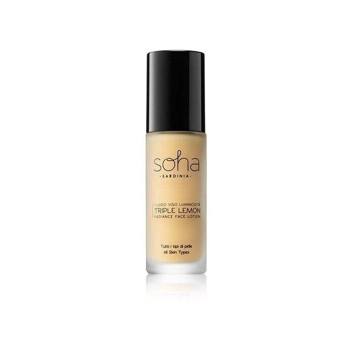 Soha Sardinia Triple Lemon Fluido Viso Luminosità tutti i tipi di pelle 30ml-1