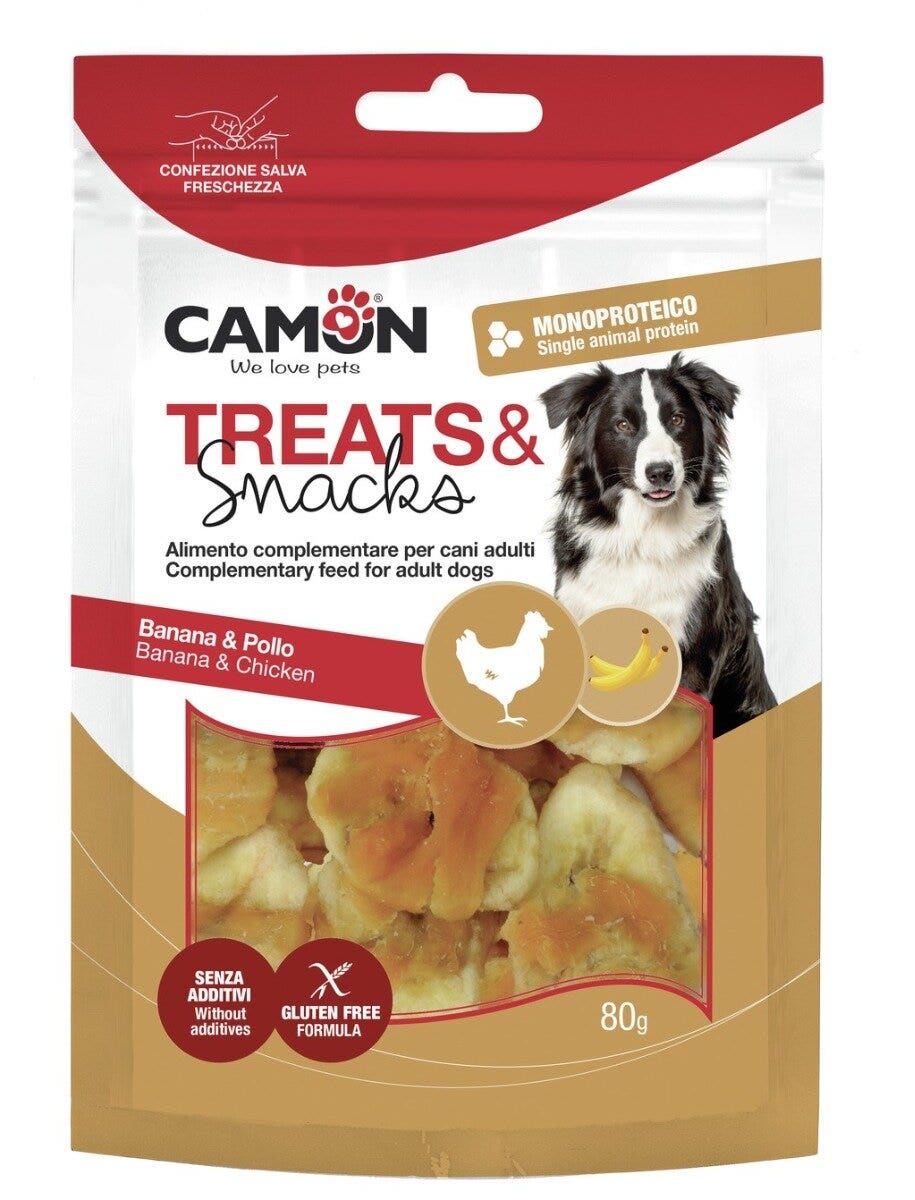 Camon Snack con Pollo e Banana Per Cani 80g-3