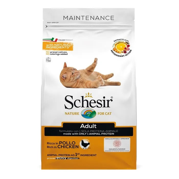 Schesir Mantenimento Croccantini Con Pollo Per Gatti Adulti Sacco 10kg-1