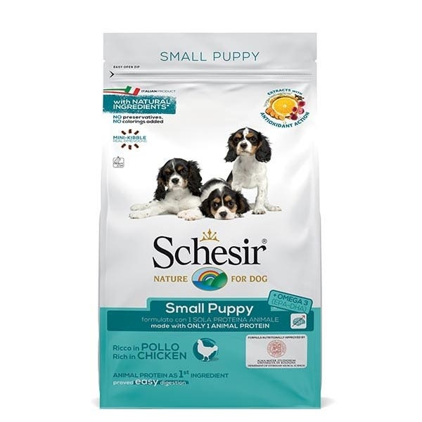 Schesir Ricco In Pollo Cibo Secco Cani Cuccioli Taglia Piccola Sacco 2 Kg-1