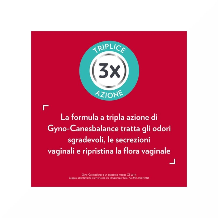 Gyno-Canesbalance Gel Vaginale contro Vaginosi Batterica Infezioni Vaginali 7 Flaconcini Applicatori-5