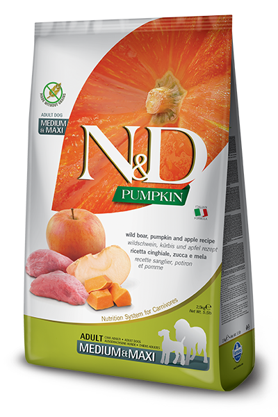 Farmina N&D Pumpkin Cinghiale E Zucca Cani Adulti Taglia Media E Grande Sacco 2,5kg-1