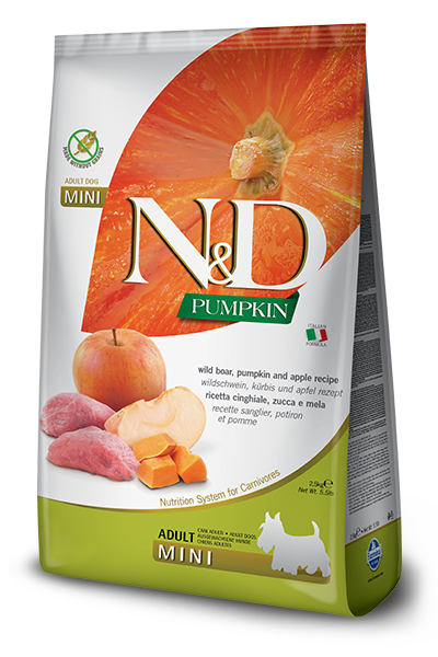 Farmina N&D Pumpkin Cinghiale E Zucca Cani Adulti Taglia Mini Sacco 2,5kg-1