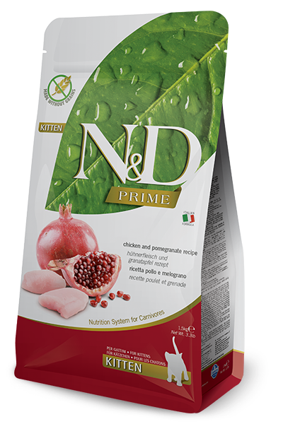 Farmina N&D Prime Pollo E Melograno Gatti Cuccioli Sacco 300g-1