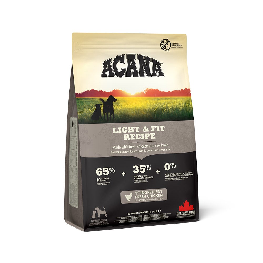Acana Cane Light & Fit Crocchette Pollame e Passera del Pacifico Sacco 2Kg-4