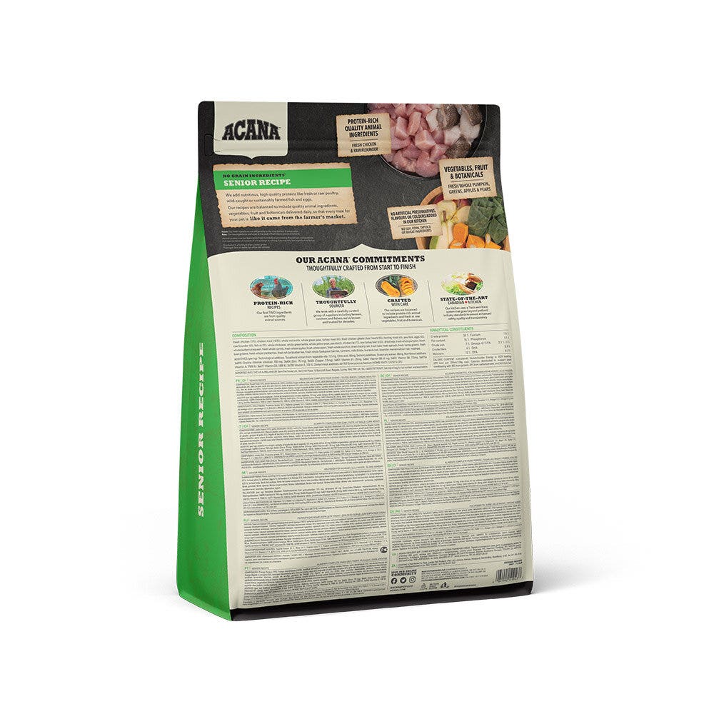 Acana Cane Senior Crocchette Pollame e Passera del Pacifico Sacco 2kg-8