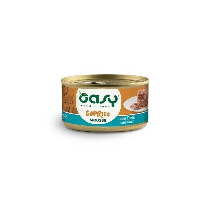 Oasy Caprice Mousse Con Trota Per Gatti Adulti 85g-2