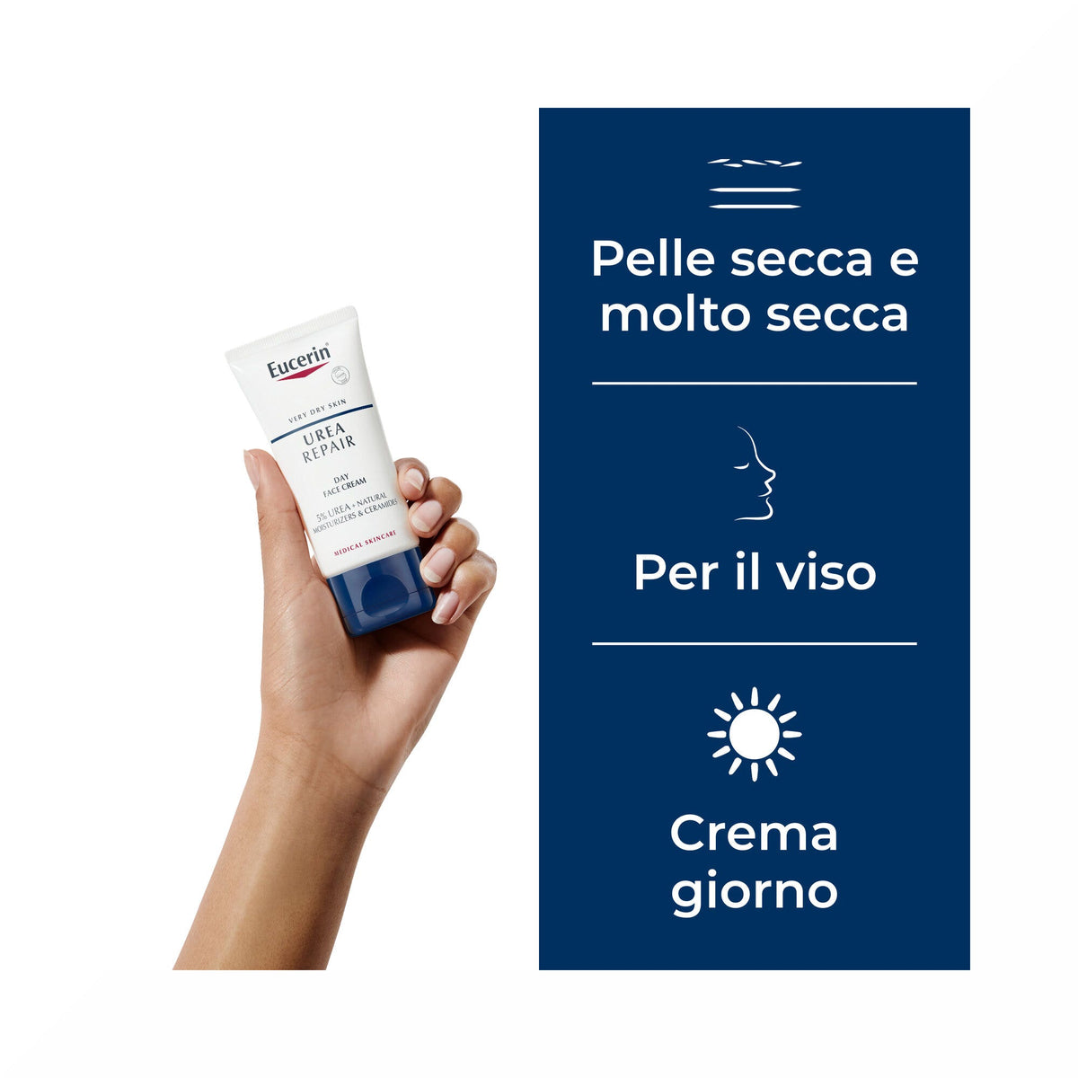 Eucerin UreaRepair Crema Viso Levigante 5% Urea 50ml-3
