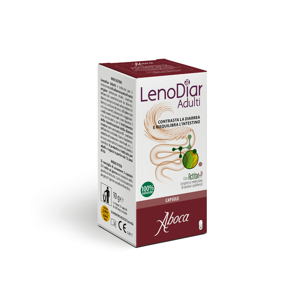 Aboca Lenodiar Adulti  Sollievo Intestinale 20 Capsule 500mg-2
