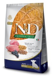 Farmina N&D Ancestral Grain Agnello E Mirtillo Cani Cuccioli Taglia Mini Sacco 7kg-1