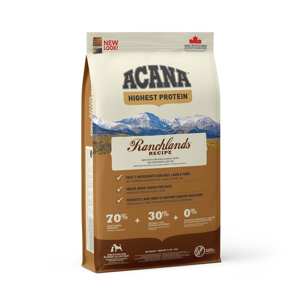 Acana Cane Ranchlands Highest Protein Crocchette Manzo e Agnello Sacco 11,4 Kg-4