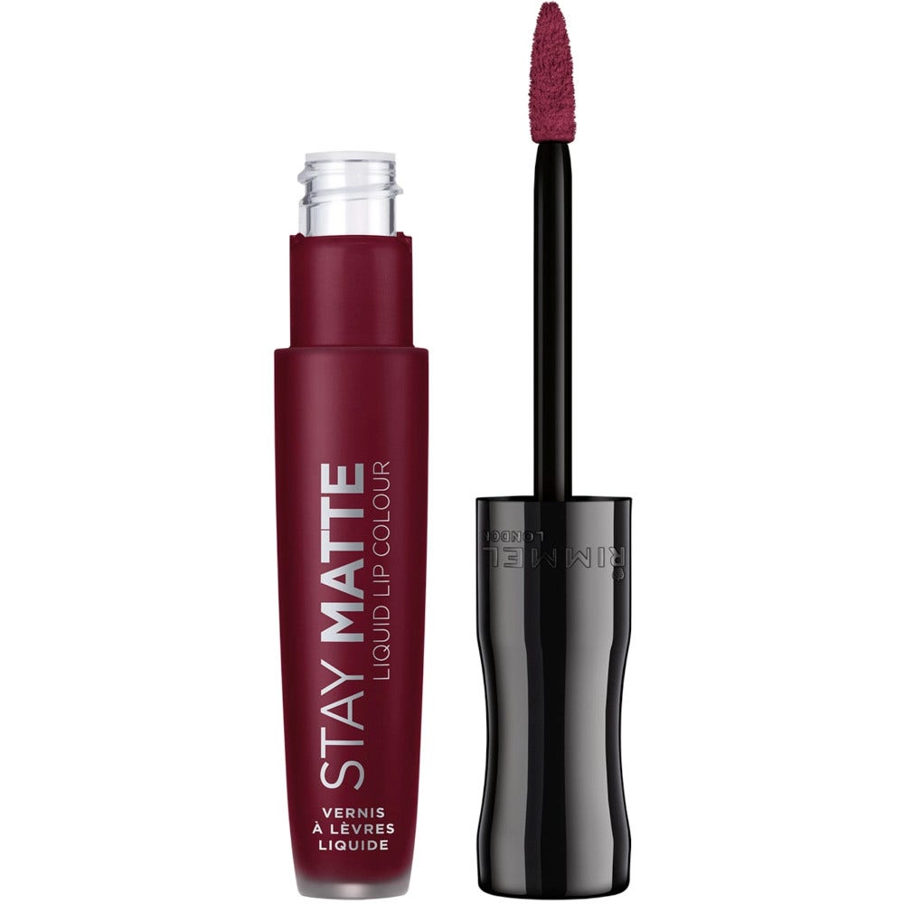 Rimmel Rossetto Liquido Opaco Vellutato Stay Matte 810 Plum This Show 5,5ml-3