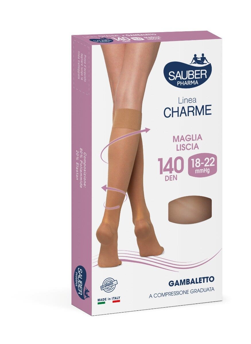 Sauber Linea Charme 140 Den Gambaletto Camel Taglia 2-3