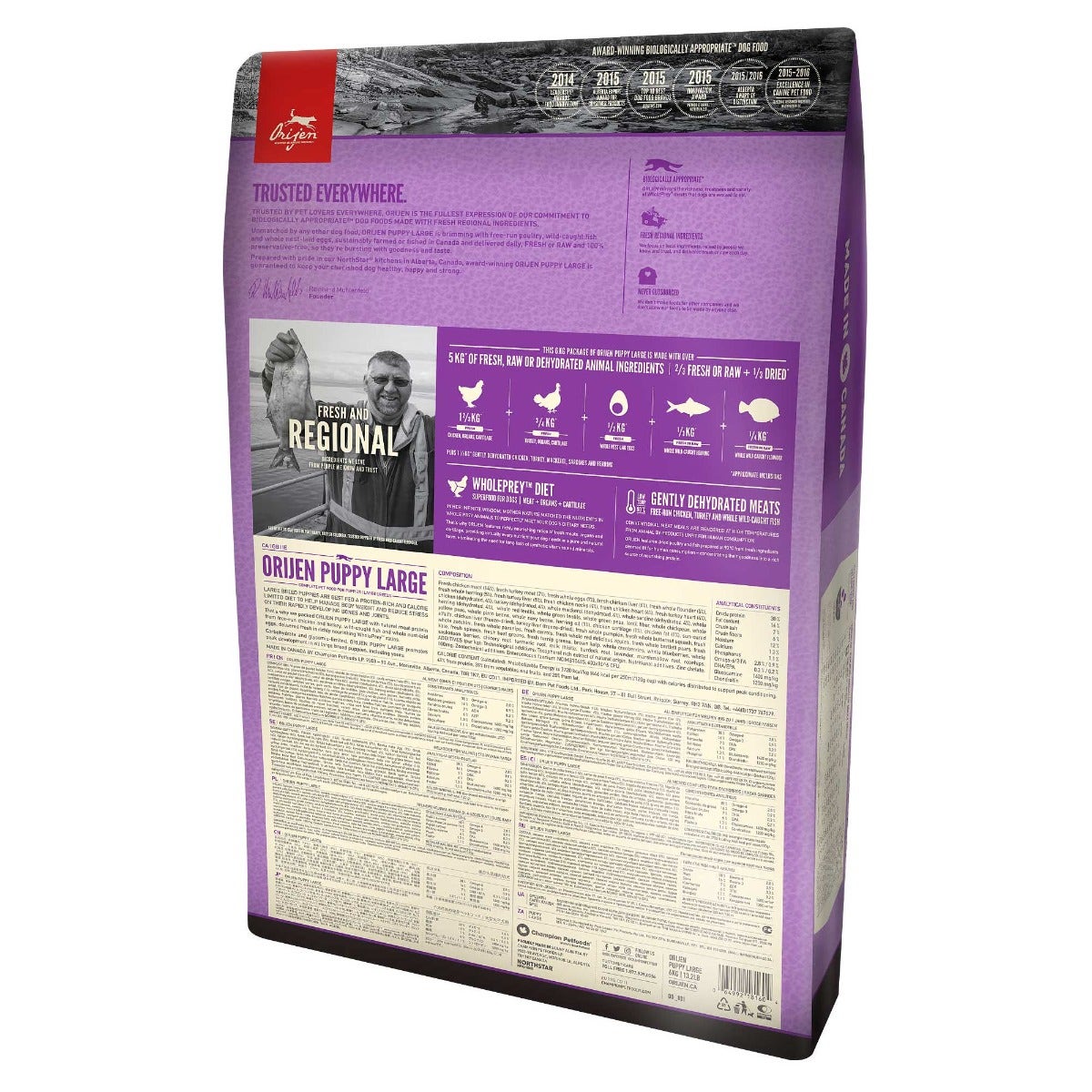 Orijen Puppy Large Crocchette Con Pollo E Tacchino Per Cani Cuccioli Taglia Grande Sacco 11,4kg-1