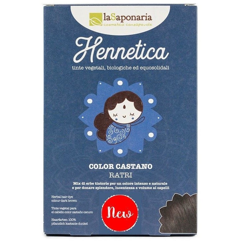 La Saponaria Hennetica Tinta Vegetale Castano Scuro Ratri-1