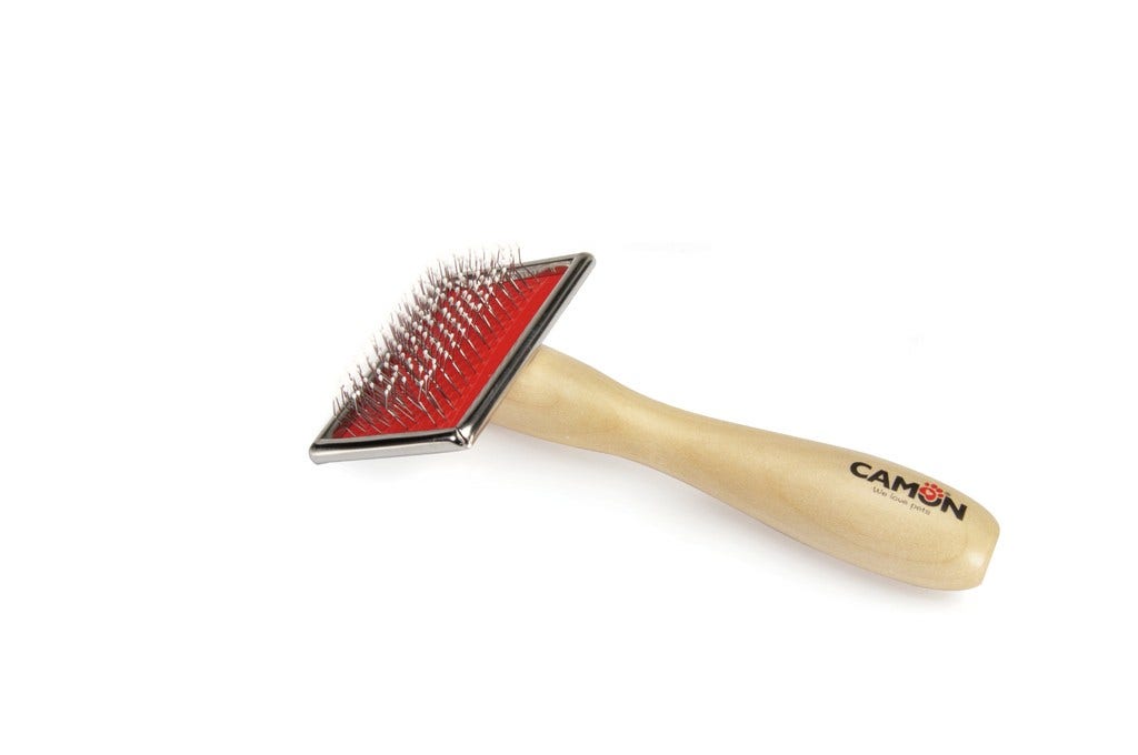 Camon Cardatore Manico Legno Per Cani/Gatti Misura Media-1