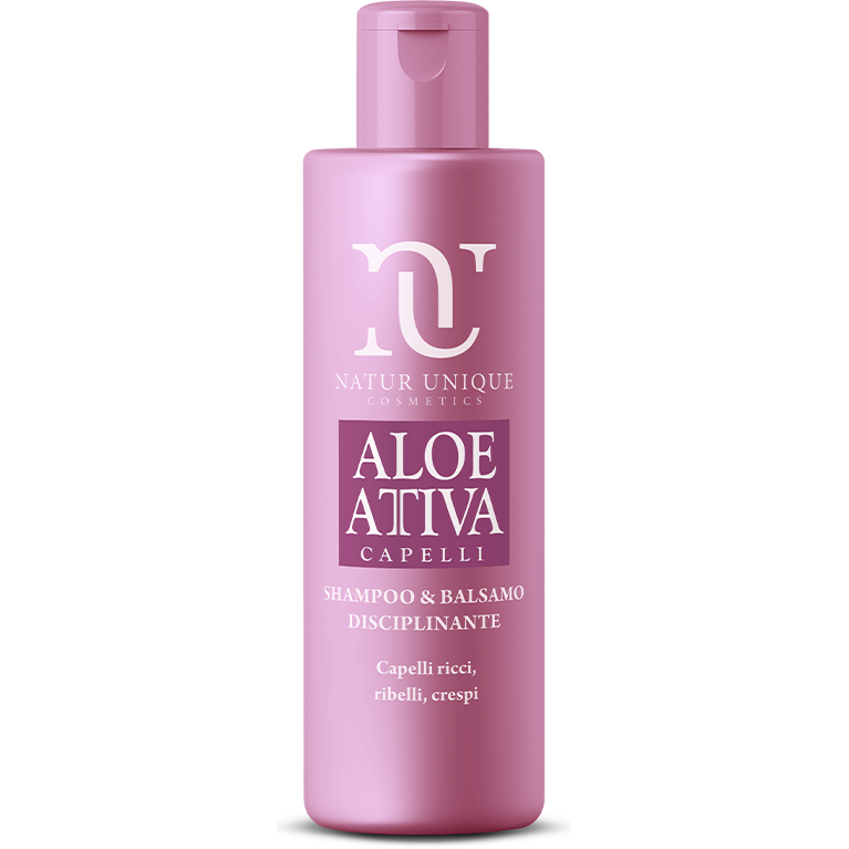 Natur Unique Aloe Attiva Shampoo e Balsamo Disciplinante 250ml-1
