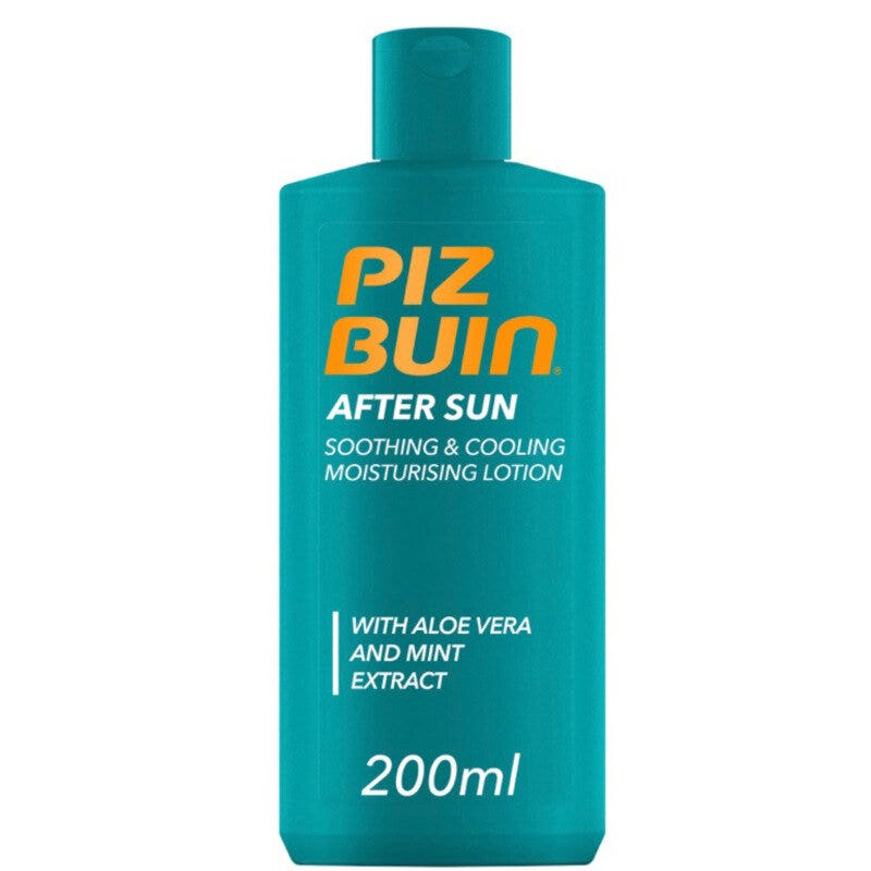 PIZ BUIN Latte Doposole Idratante Lenitivo Rinfrescante Con Aloe Vera ed Estratto di Menta 200ml-7