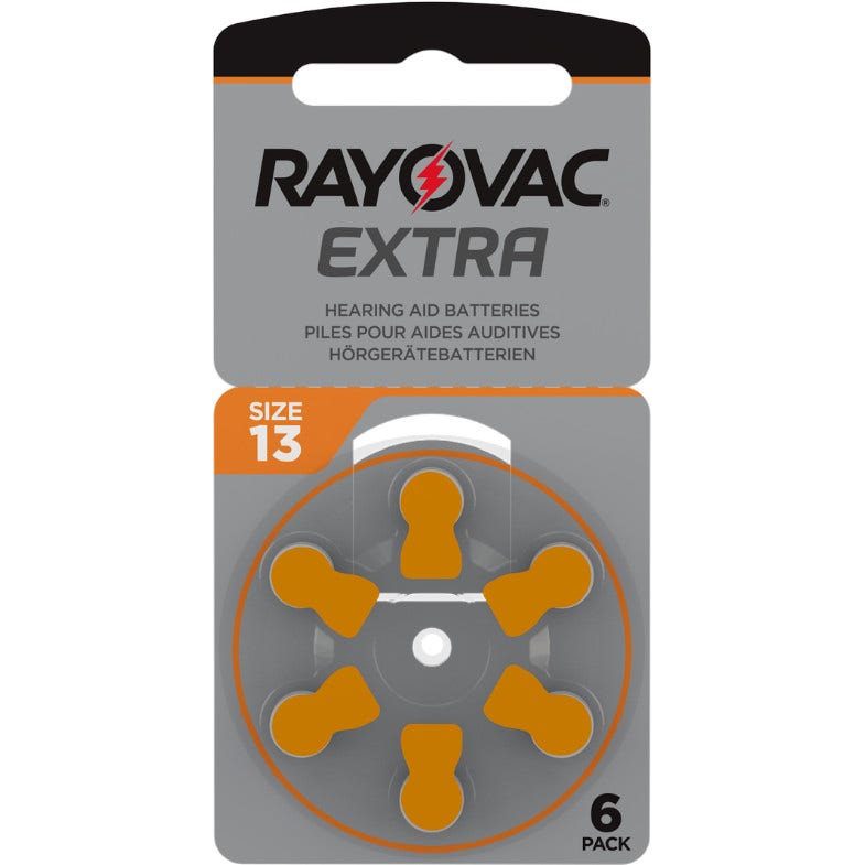 Rayovac Extra 13 Batteria Per Amplificatore Acustico 6 Pezzi-2