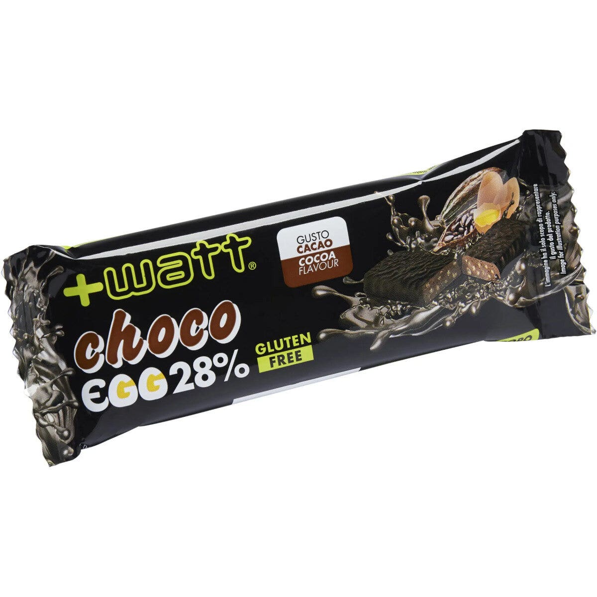 +Watt Choco Egg 28% Barretta Proteica Gusto Cacao 40g-2
