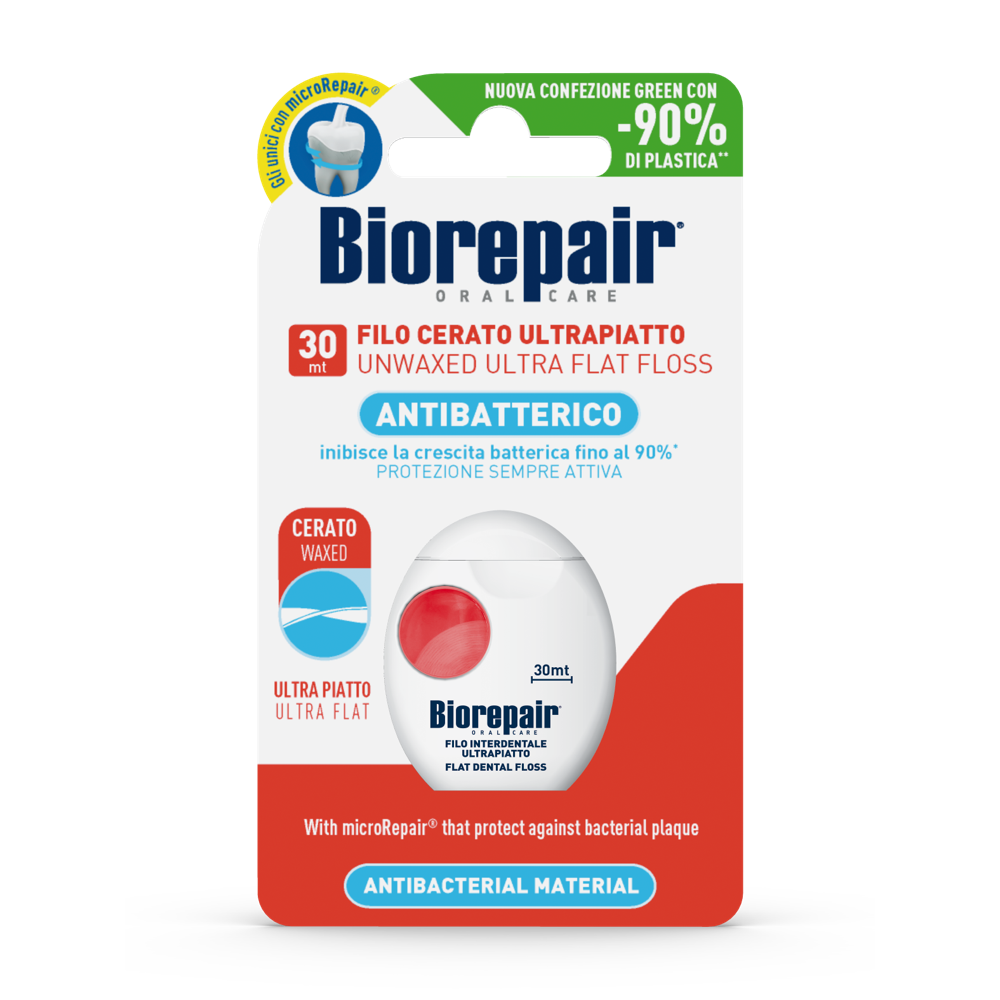 Biorepair Filo Interdentale Cerato Ultra-Piatto  1 Pezzo-4