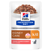Hill's Prescription Diet K/D Kidney Care Bocconcini Salmone Per Gatti Bustina 85g-3