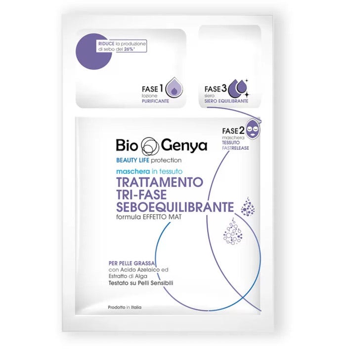 Biogenya Maschera Tessuto Trattamento Tri-Fase Seboequilibrante-2