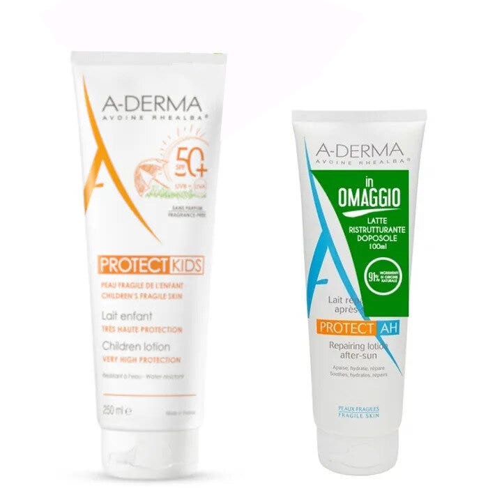 A-Derma Protect Latte Kids Bambino SPF50+ 250 ml + Latte Doposole 100 ml-2