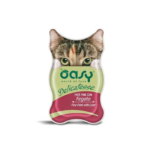 Oasy Wet Cat Delicatessse Patè Con Fegato Per Gatti 85g-2
