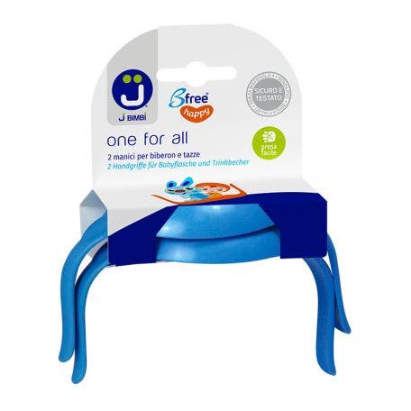 J Bimbi One For All Manici Per Biberon E Tazze Blu 2 Pezzi-1