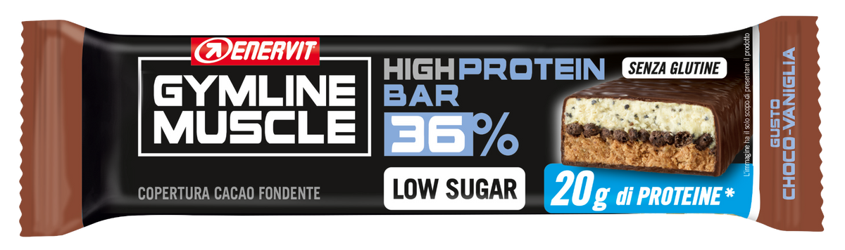 Enervit Gymline High Protein Bar 36% Choco Vanilla 55g-4