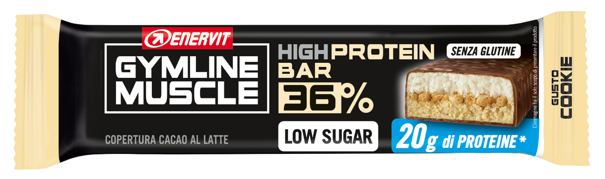 Enervit Gymline High Protein Bar 36% Cookie 55g-6