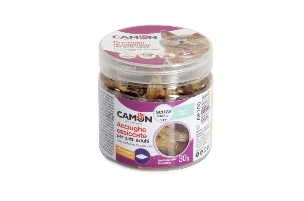 Camon Acciughe Essiccate Per Gatti 30g-1
