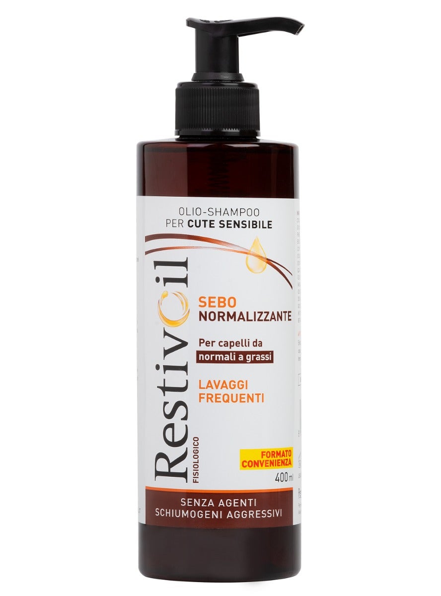 Restivoil Olio Shampoo Fisiologico Sebonormalizzante 400ml-1