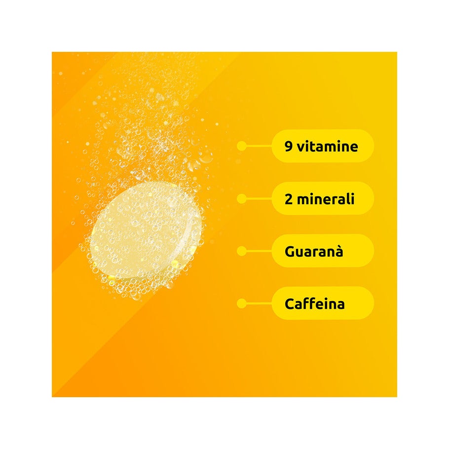 Supradyn Ricarica Mentale con Acido Folico Caffeina e Guaranà Gusto Acerola 10 Compresse Effervescenti-19