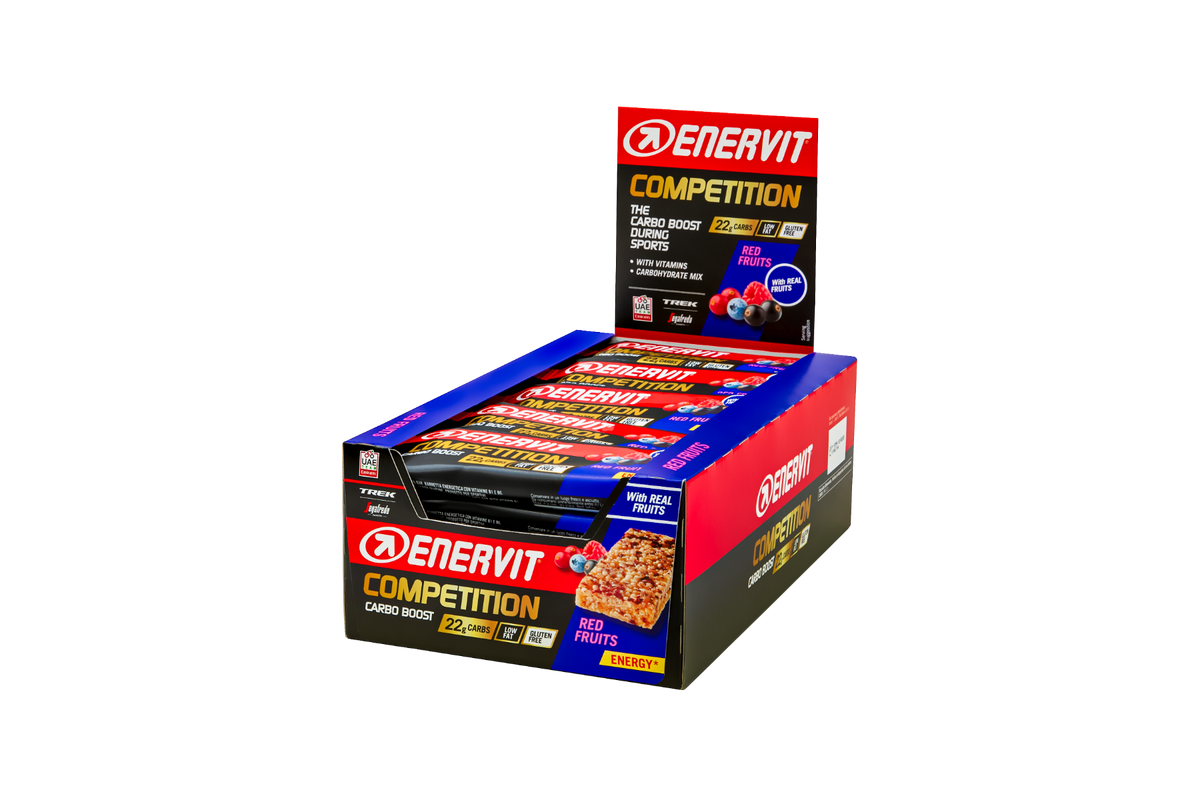 Enervit Competition 25 Barrette Gusto Frutti Rossi Da 30g-1