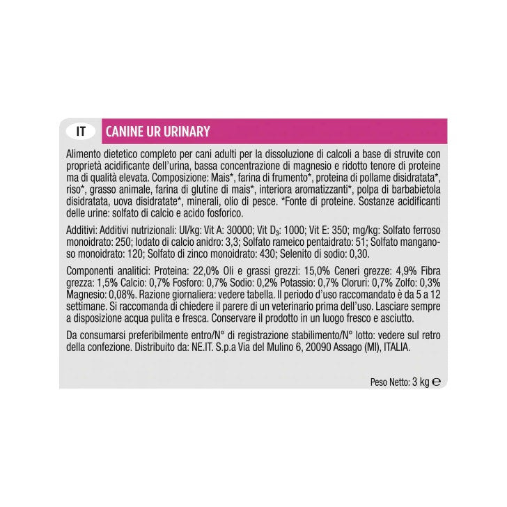 Purina Pro Plan Veterinary Diets Secco Cane UR Urinary 3kg-4