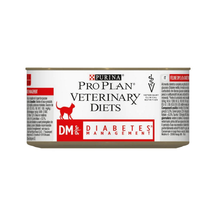 Purina Pro Plan Veterinary Diets Umido Gatto DM Diabetes Management St/Ox Lattina 195g-2