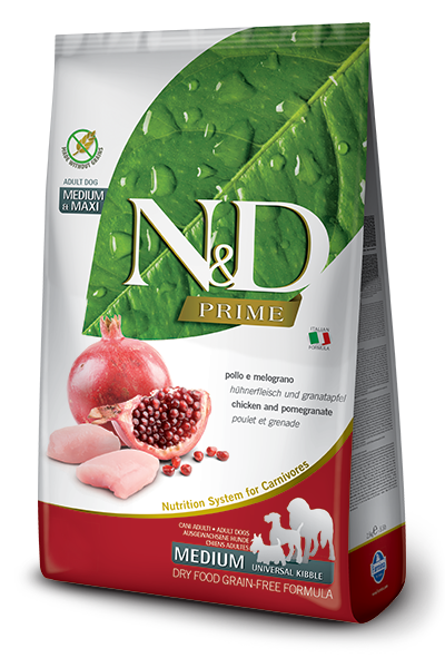Farmina N&D Prime Pollo E Melograno Cani Adulti Medium Universal Kibble Sacco 12kg-2