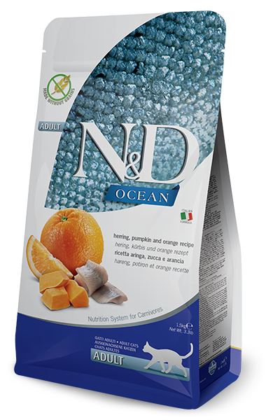Farmina N&D Ocean Aringa E Zucca Gatti Adulti Sacco 5kg-1