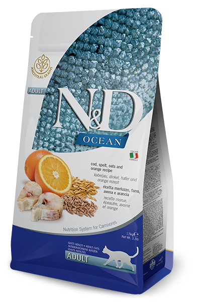 Farmina N&D Ocean Merluzzo E Farro Gatti Adulti Sacco 5kg-1