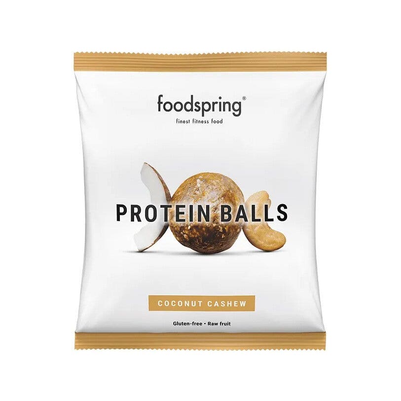 Foodspring Protein Balls Snack Proteico Gusto Cocco Anacardi 40g-1