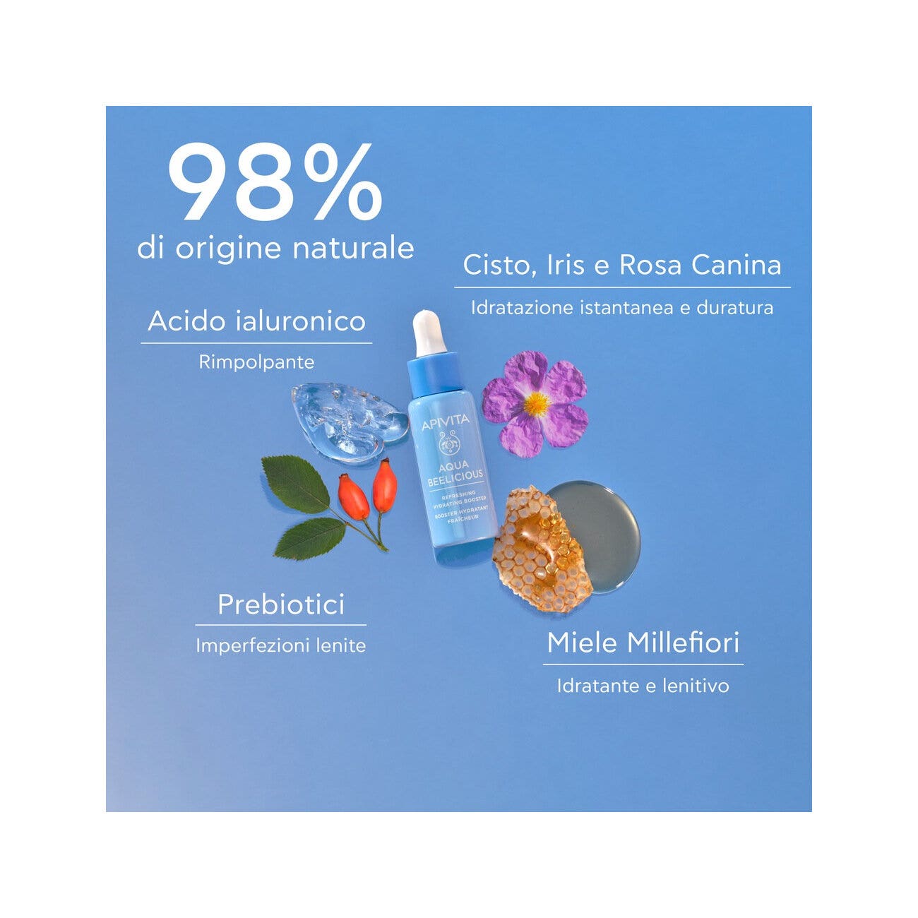 Apivita Aqua Beelicious Booster Idratante Rinfrescante 30ml-3